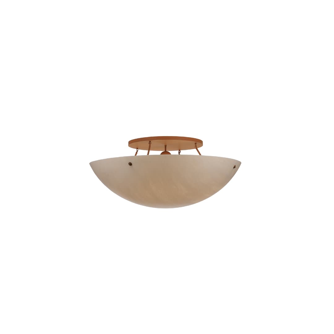 Artesia 8 Light 48" Wide Semi-Flush Bowl Ceiling Fixture - Earth Finish