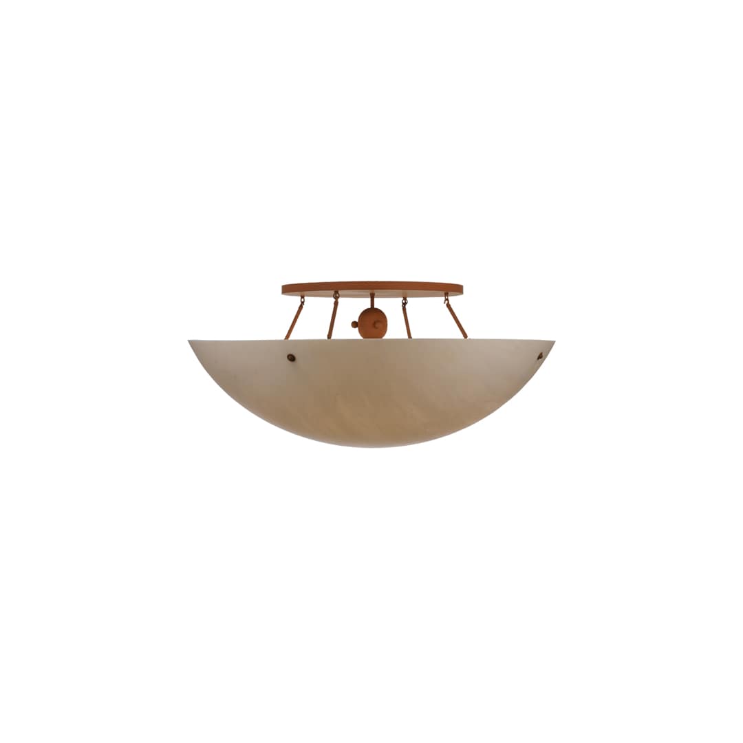 Artesia 8 Light 48" Wide Semi-Flush Bowl Ceiling Fixture - Earth Finish