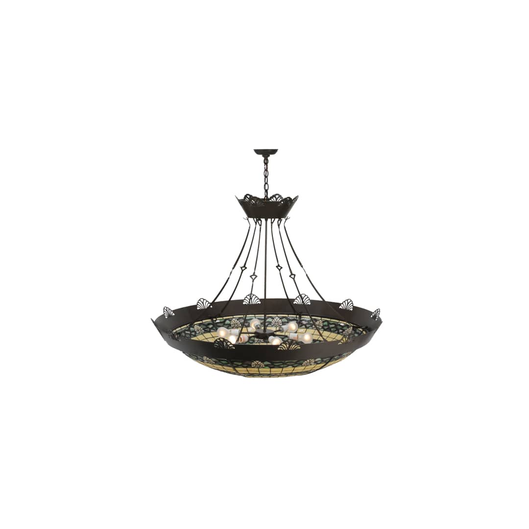 Shell and Ribbon 8 Light 48" Wide Pendant