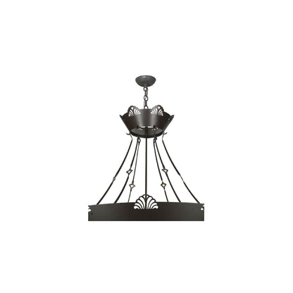 Shell and Ribbon 8 Light 48" Wide Pendant