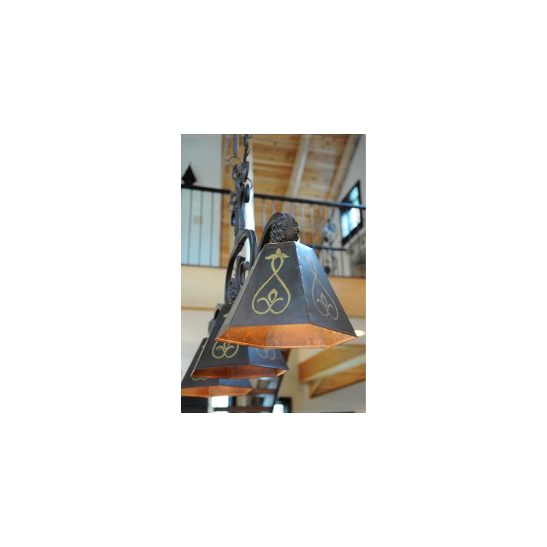 DaCapa 3 Light 14" Wide Linear Pendant