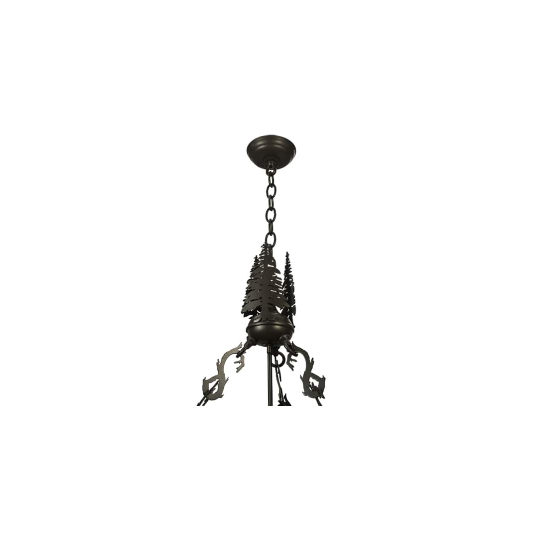 Moose at Dusk 6 Light 56" Wide Pendant