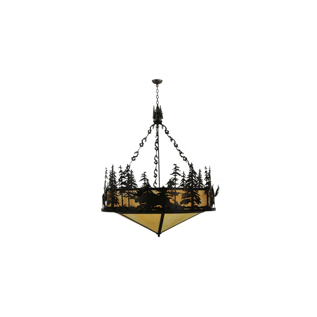 Moose at Dusk 6 Light 56" Wide Pendant