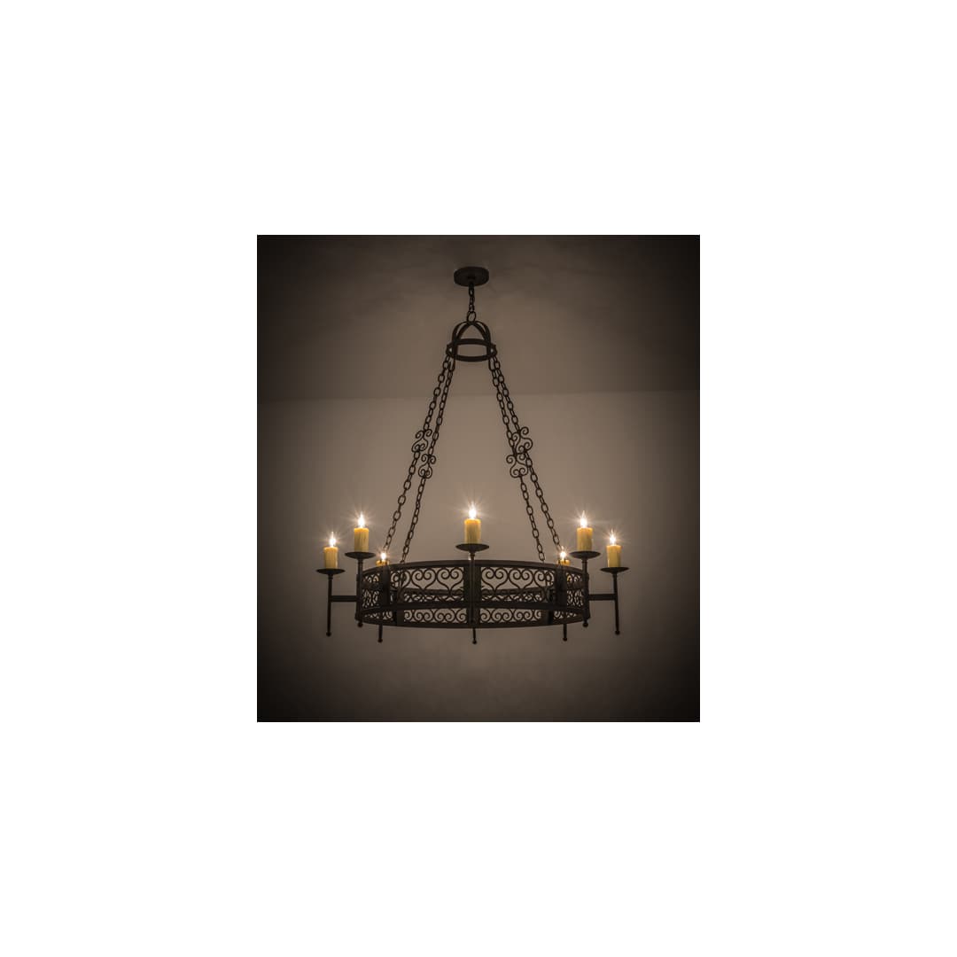 Toscano 8 Light 48" Wide Taper Candle Style Chandelier