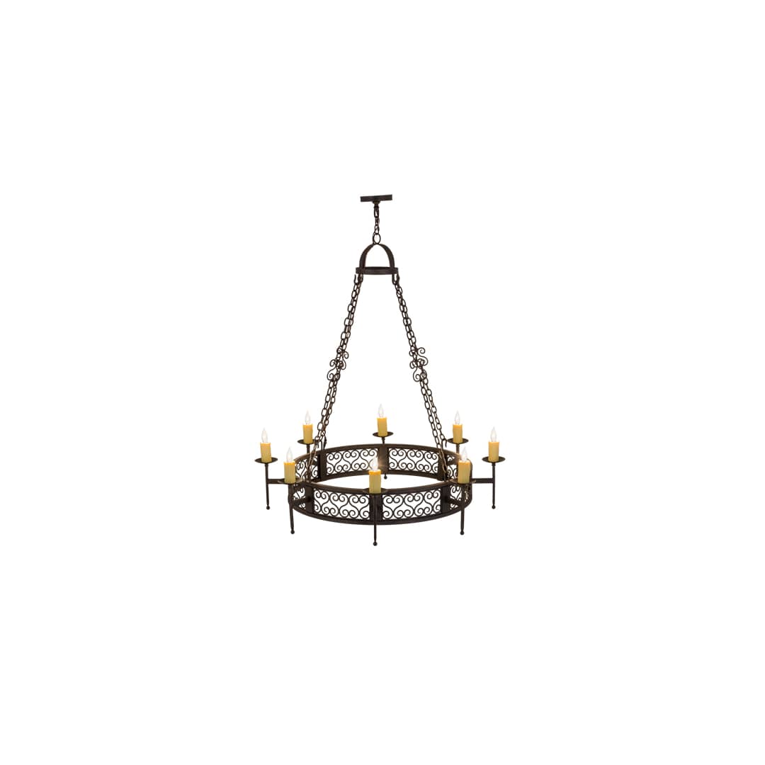 Toscano 8 Light 48" Wide Taper Candle Style Chandelier