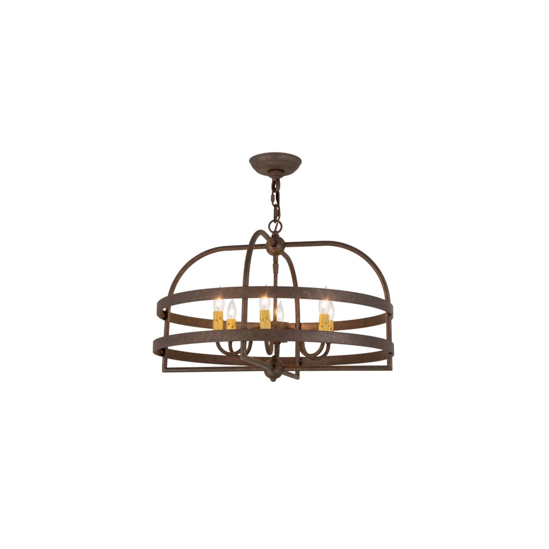 Aldari 6 Light 22" Wide Taper Candle Style Chandelier