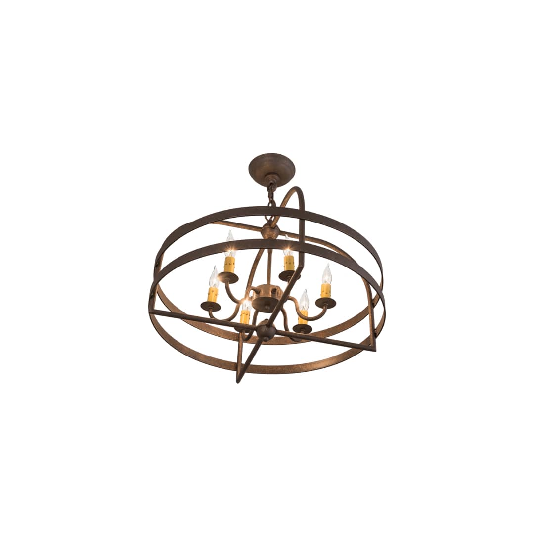 Aldari 6 Light 22" Wide Taper Candle Style Chandelier