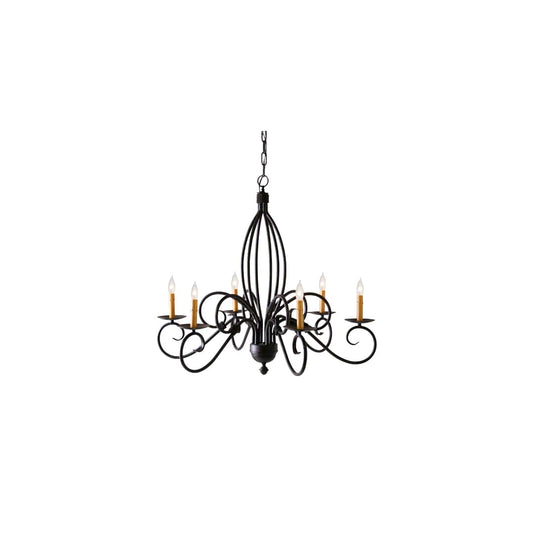 Squire 6 Light 36" Wide Taper Candle Style Chandelier