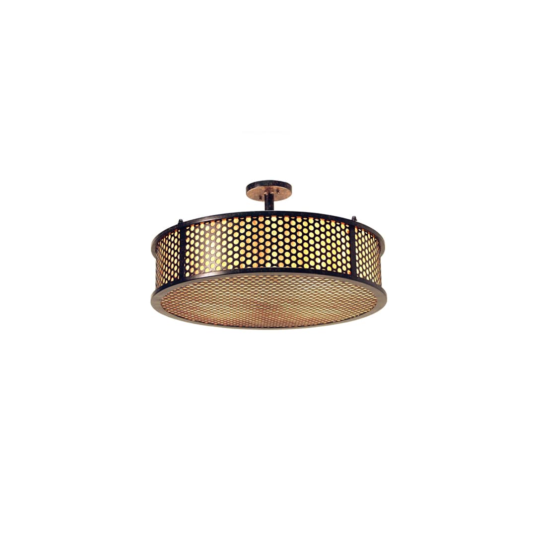 Luciano 4 Light 24" Wide Semi-Flush Drum Ceiling Fixture