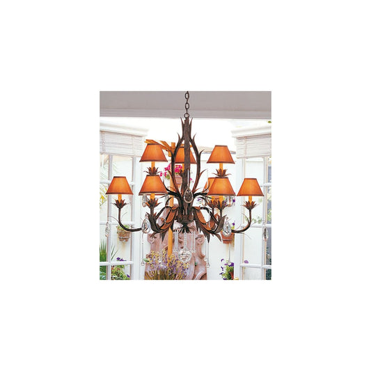 Slenderleaf 9 Light 36" Wide Crystal Chandelier