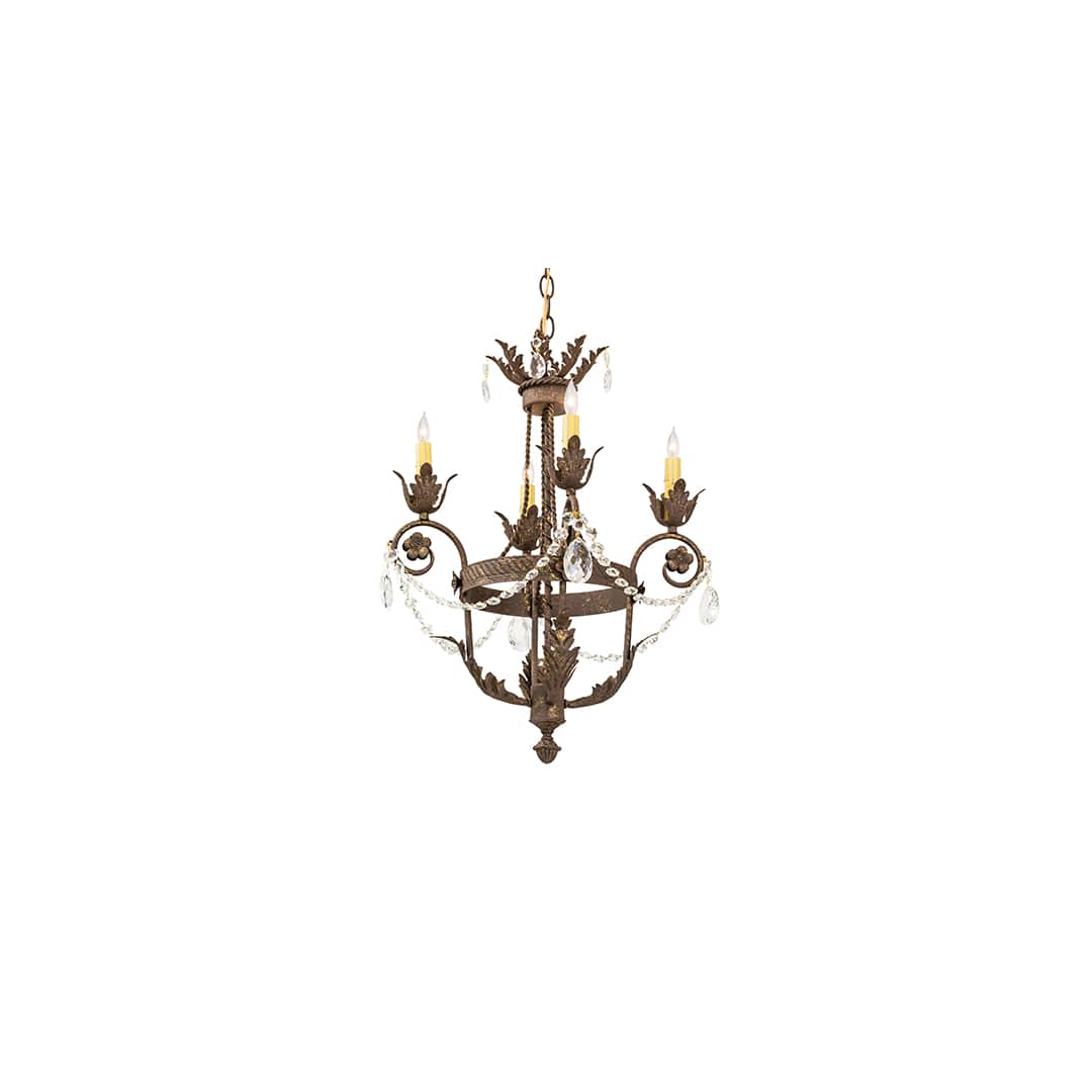 Antonia 4 Light 20" Wide Crystal Candle Style Chandelier