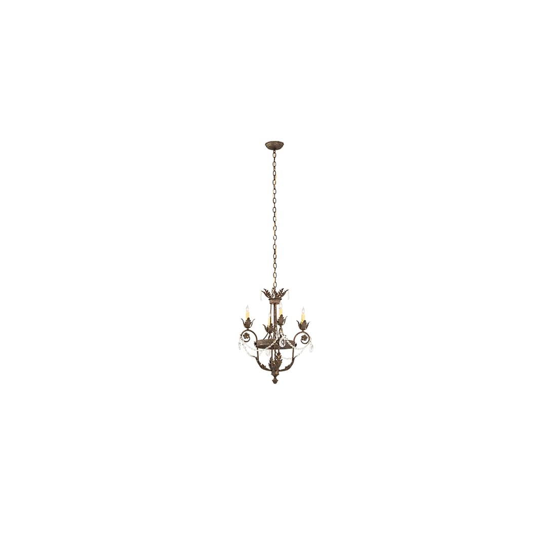 Antonia 4 Light 20" Wide Crystal Candle Style Chandelier