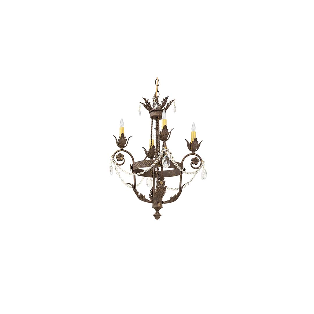 Antonia 4 Light 20" Wide Crystal Candle Style Chandelier