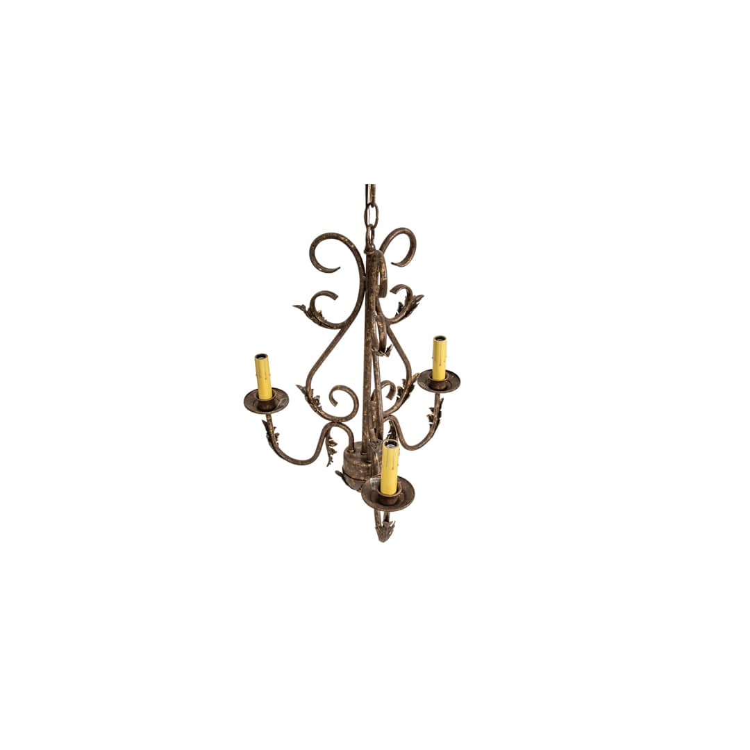 French Elegance 3 Light 18" Wide Crystal Candle Style Chandelier