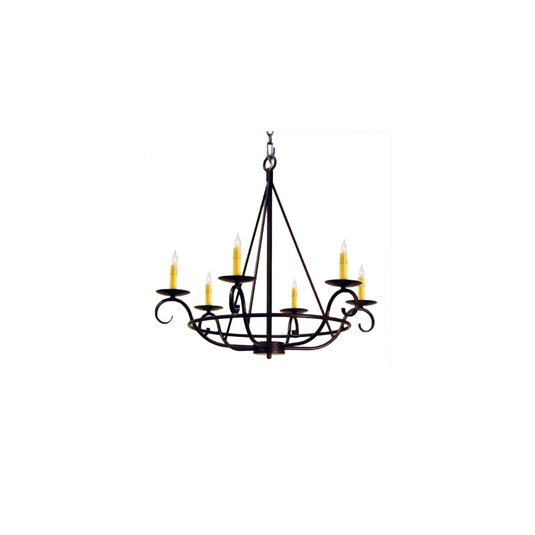 Estrella 6 Light 32" Wide Taper Candle Style Chandelier