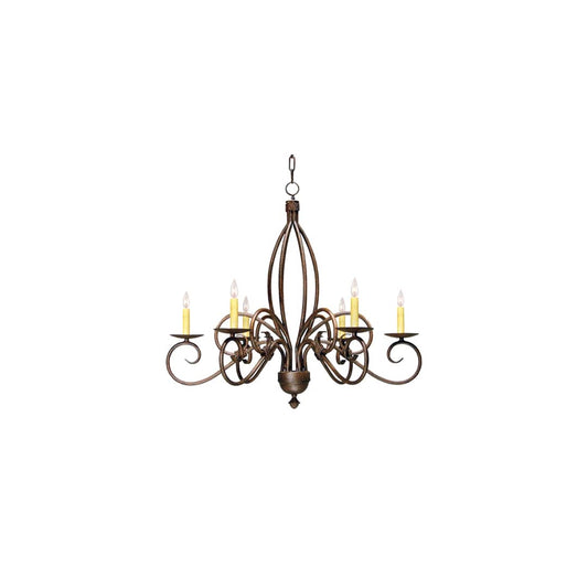 Squire 6 Light 28" Wide Taper Candle Style Chandelier