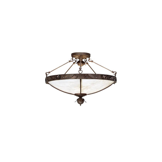 Arabesque 5 Light 30" Wide Semi-Flush Bowl Ceiling Fixture