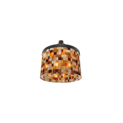 Cilindro Calico 24 Light 45" Wide Semi-Flush Drum Ceiling Fixture