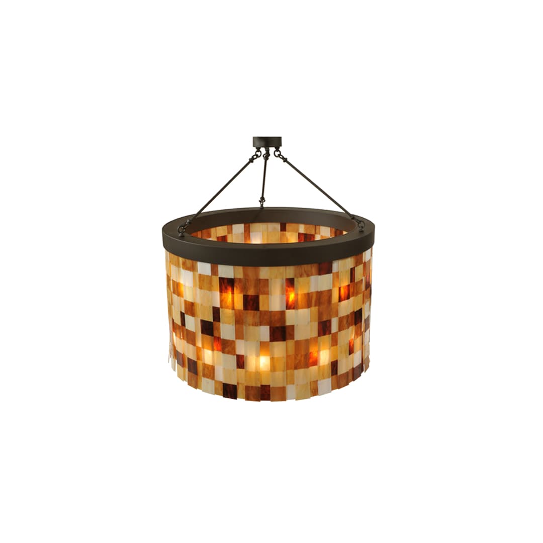 Cilindro Calico 24 Light 45" Wide Semi-Flush Drum Ceiling Fixture