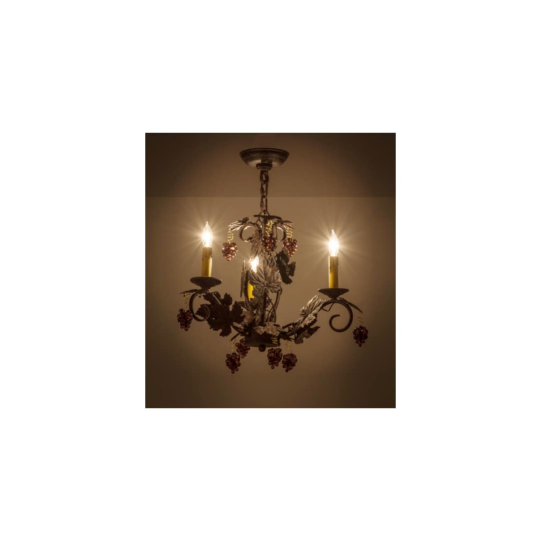 Vineyard 3 Light 18" Wide Taper Candle Style Chandelier