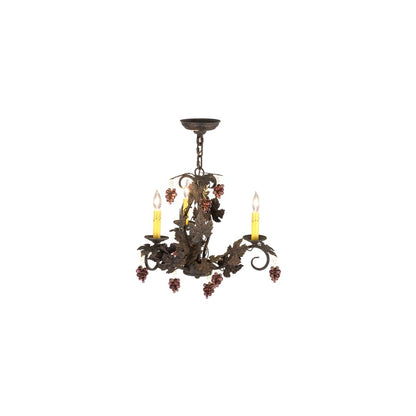 Vineyard 3 Light 18" Wide Taper Candle Style Chandelier