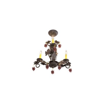 Vineyard 3 Light 18" Wide Taper Candle Style Chandelier