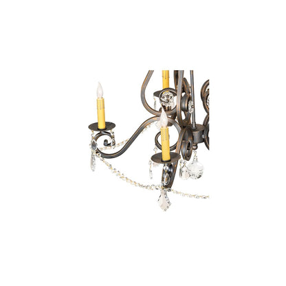 Adrianna 5 Light 26" Wide Crystal Candle Style Chandelier