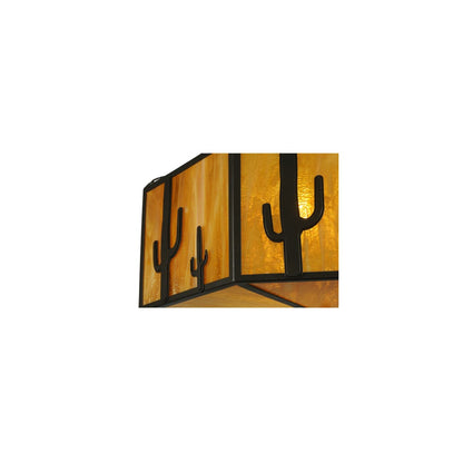 Southwest 8 Light 28" Wide Semi-Flush Drum Ceiling Fixture