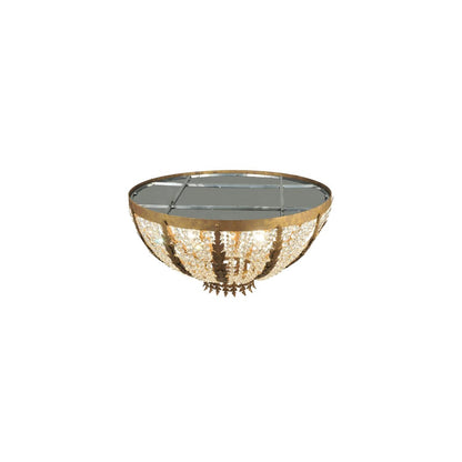 Chrisanne 5 Light 33" Wide Flush Mount Bowl Ceiling Fixture - Chrome Finish