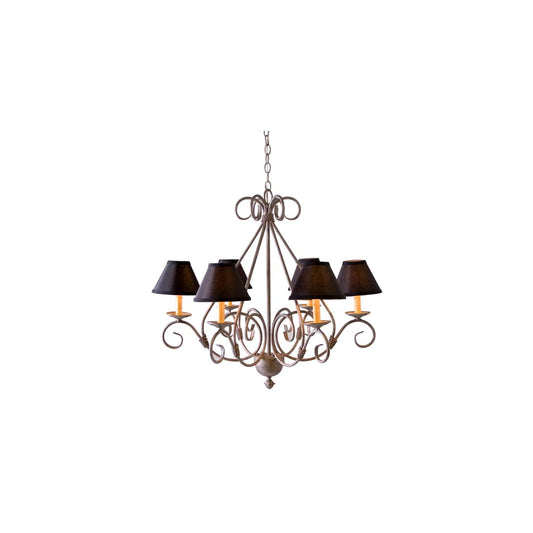 Olivia 6 Light 30" Wide Chandelier - Pompeii Gold Finish