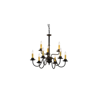Ean 9 Light 22" Wide Taper Candle Style Chandelier