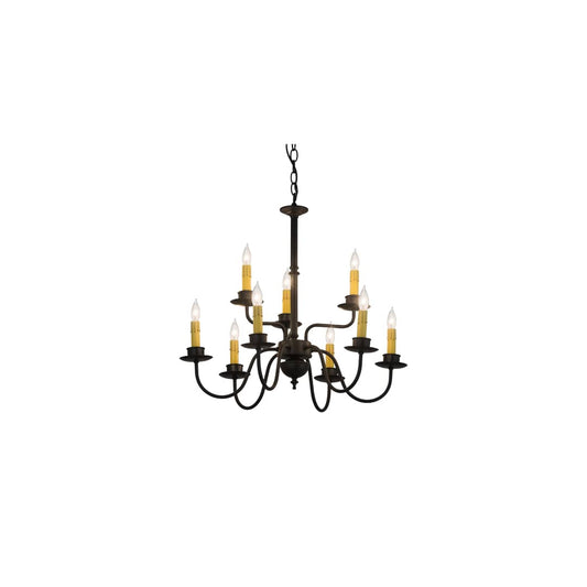 Ean 9 Light 22" Wide Taper Candle Style Chandelier