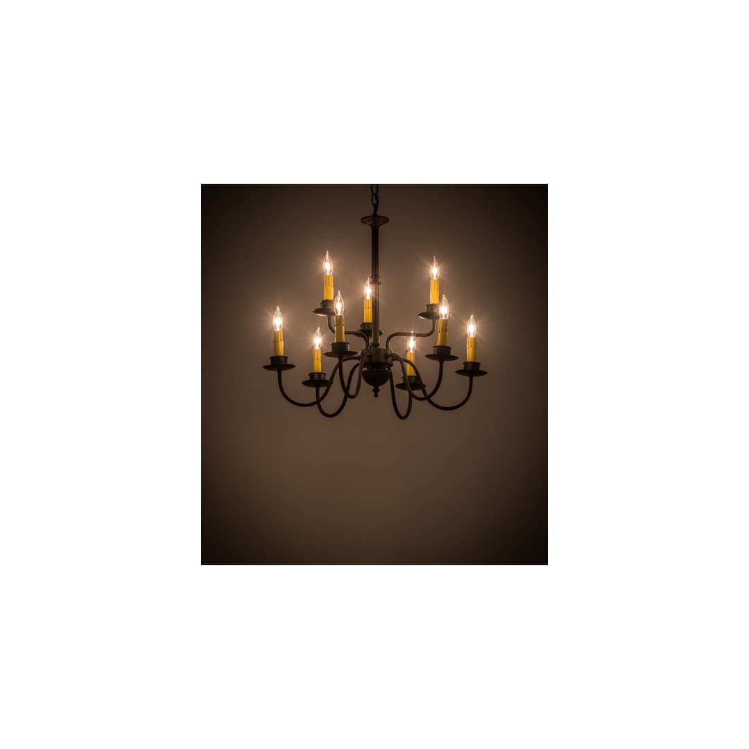 Ean 9 Light 22" Wide Taper Candle Style Chandelier