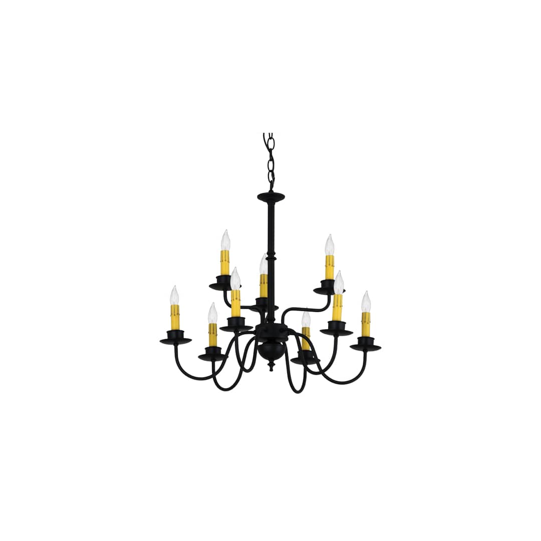 Ean 9 Light 22" Wide Taper Candle Style Chandelier