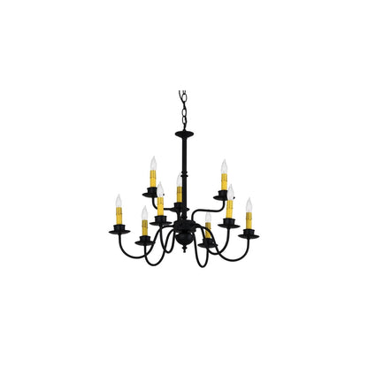 Ean 9 Light 22" Wide Taper Candle Style Chandelier