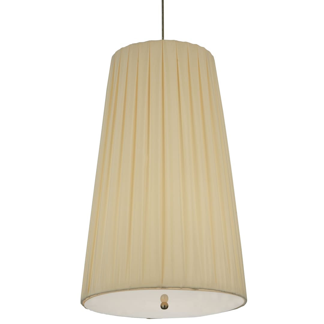 15" W Channell Tapered & Pleated Pendant