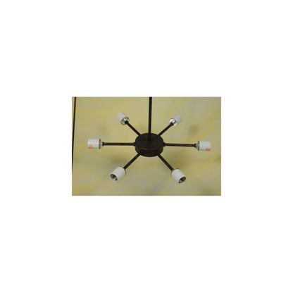 Flowing Cross 6 Light 48" Wide Pendant