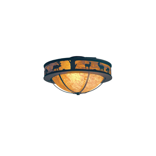 Savannah 3 Light 24" Wide Semi-Flush Bowl Ceiling Fixture