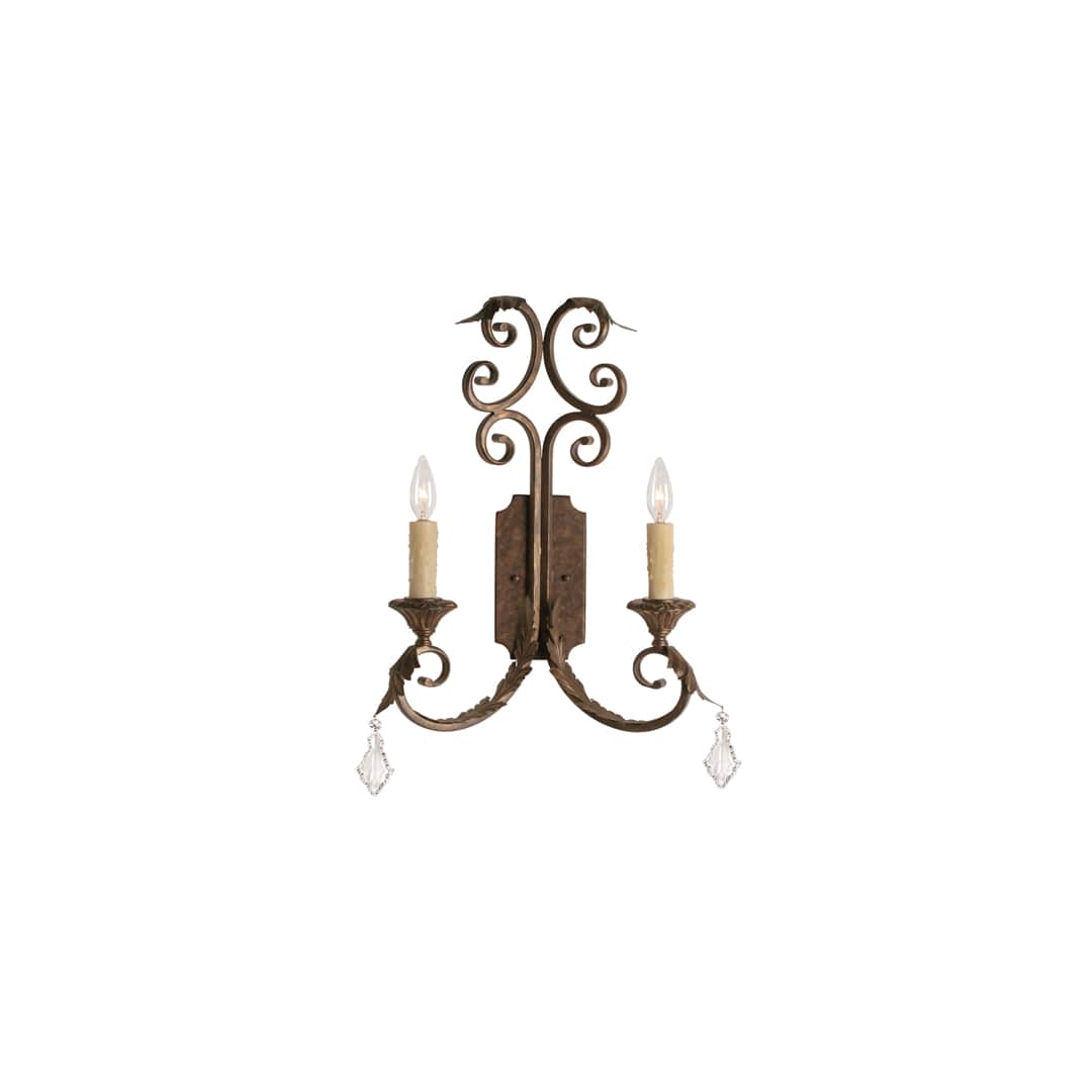 Serratina 2 Light 26" Tall Wall Sconce
