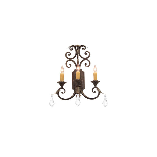 Serratina 3 Light 26" Tall Wall Sconce