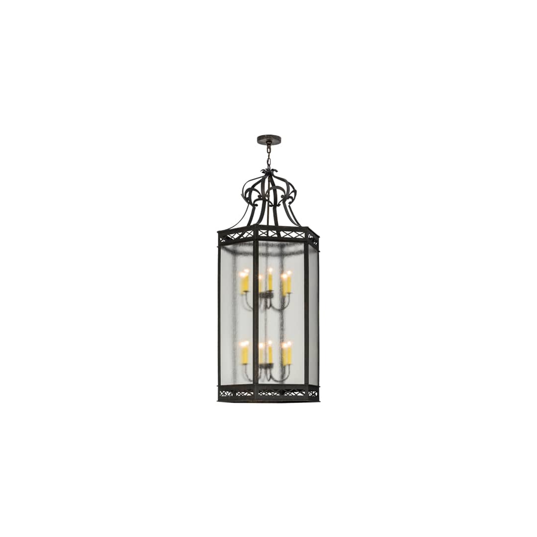 Estancia 12 Light 27" Wide Taper Candle Pendant