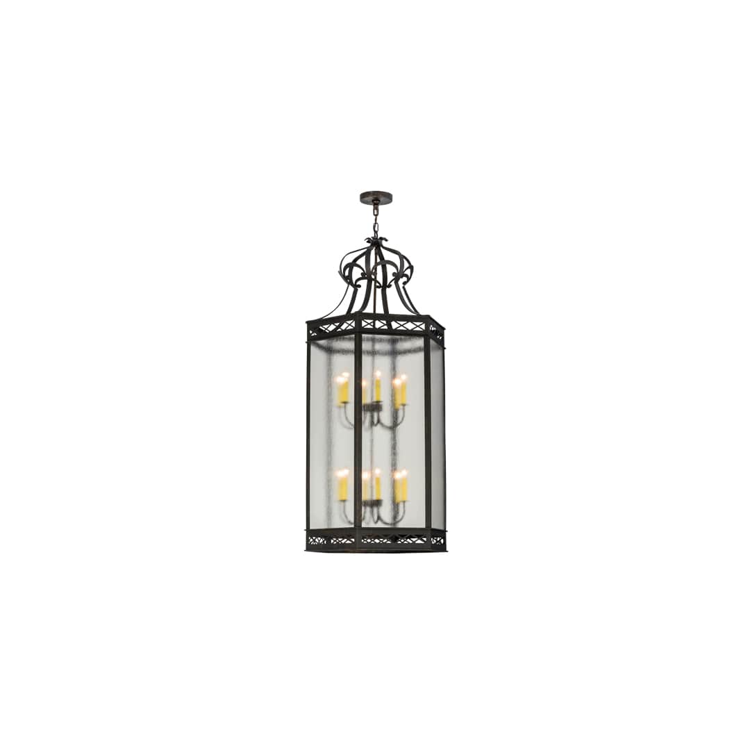 Estancia 12 Light 27" Wide Taper Candle Pendant