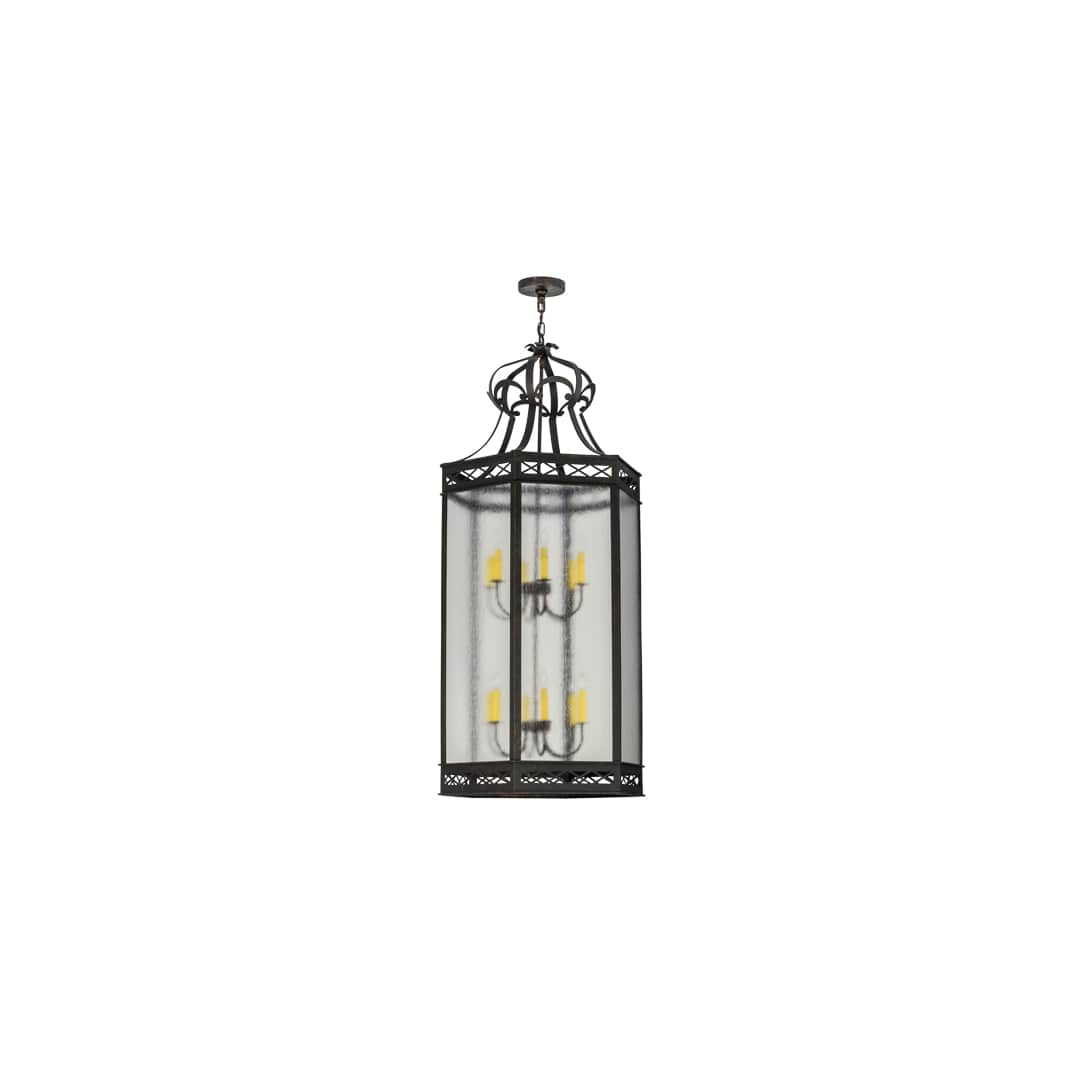 Estancia 12 Light 27" Wide Taper Candle Pendant