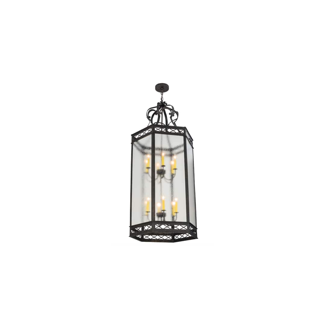 Estancia 12 Light 27" Wide Taper Candle Pendant
