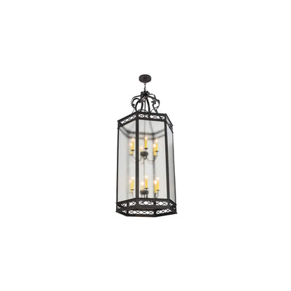 Estancia 12 Light 27" Wide Taper Candle Pendant