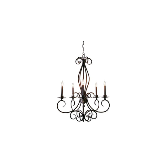 Phillipe 5 Light 28" Wide Taper Candle Style Chandelier