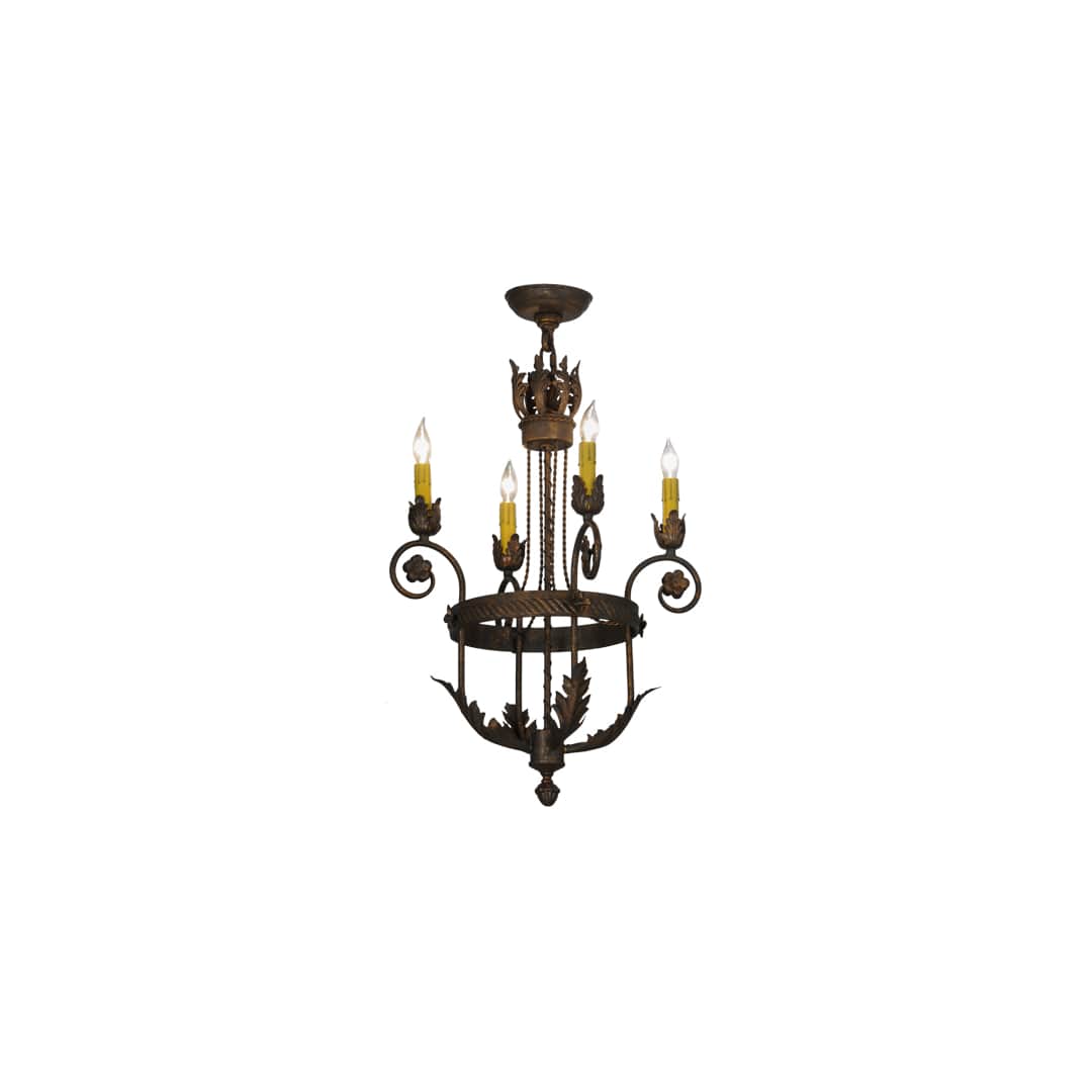 Antonia 4 Light 18" Wide Taper Candle Style Chandelier