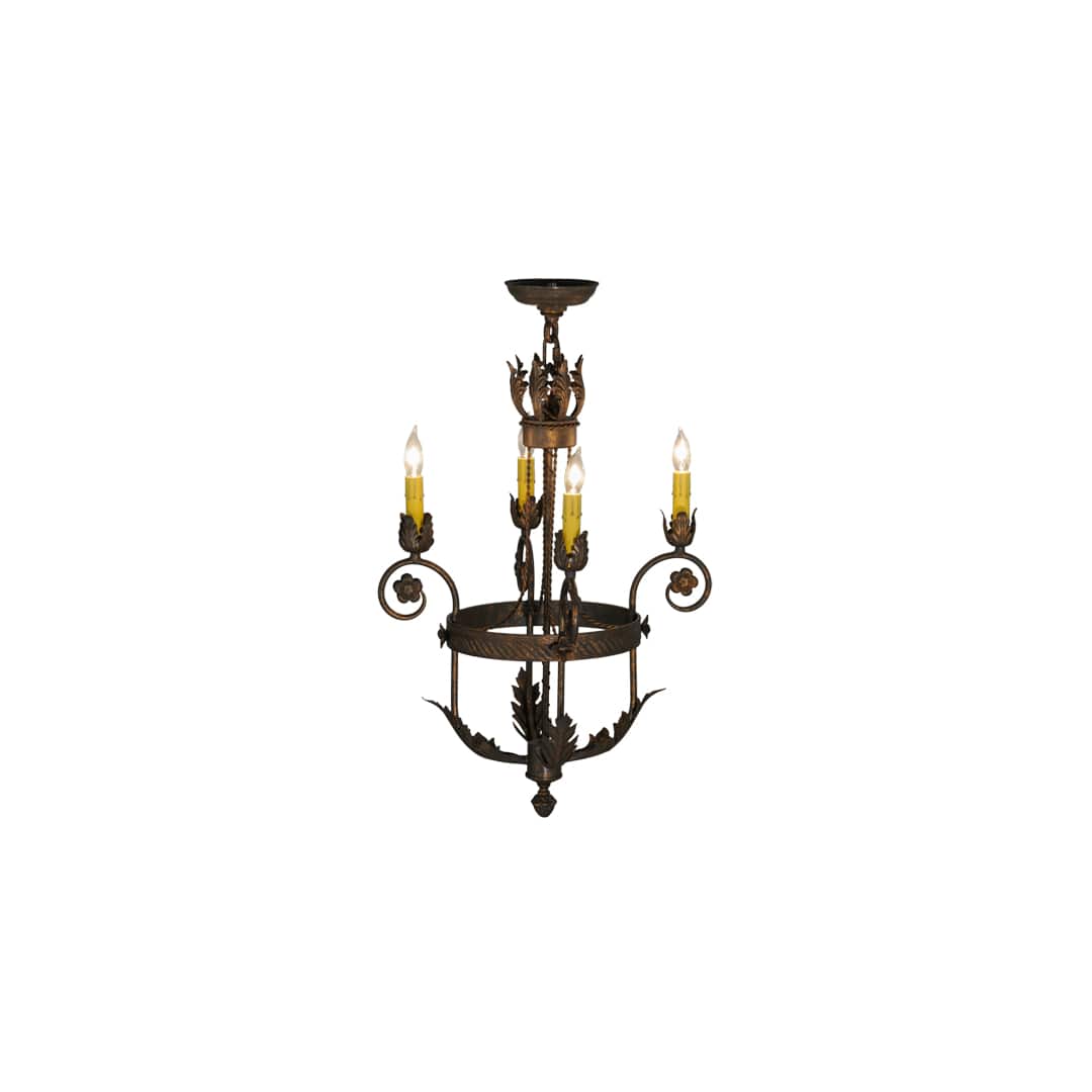 Antonia 4 Light 18" Wide Taper Candle Style Chandelier