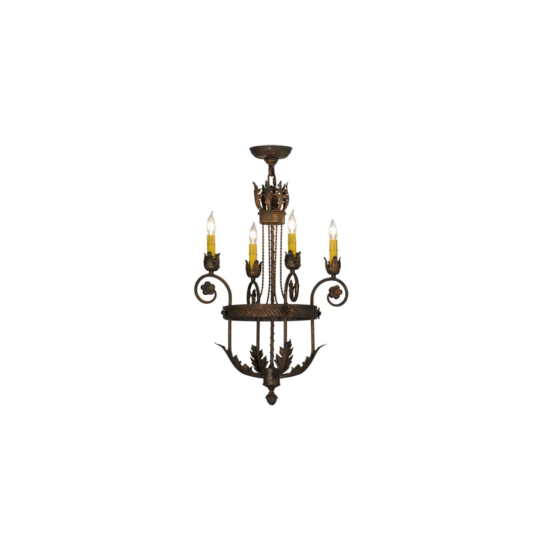 Antonia 4 Light 18" Wide Taper Candle Style Chandelier