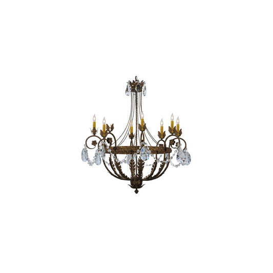 Antonia 8 Light 39" Wide Crystal Candle Style Chandelier